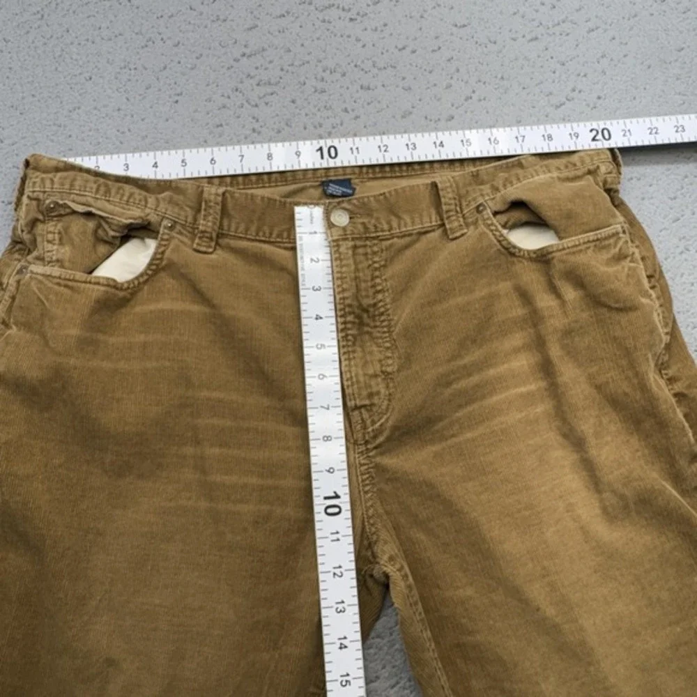Polo Ralph Lauren Pants Mens 42 Brown Corduroy Flat Front 5-Pocket Academic Boho